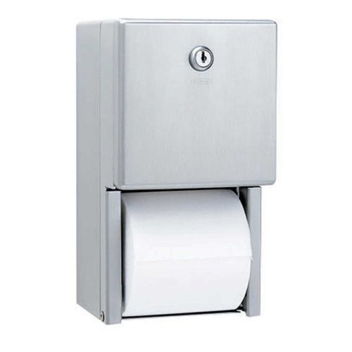 Bobrick B-2888 Surface-Mounted Multi-Roll Toilet Paper Dispenser, Stainless Steel